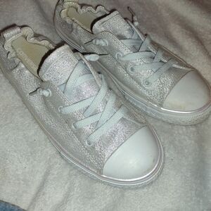 Converse Kids Silver Sneakers